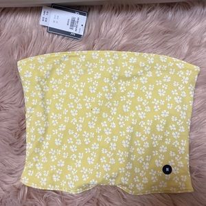 Hollister yellow tube top